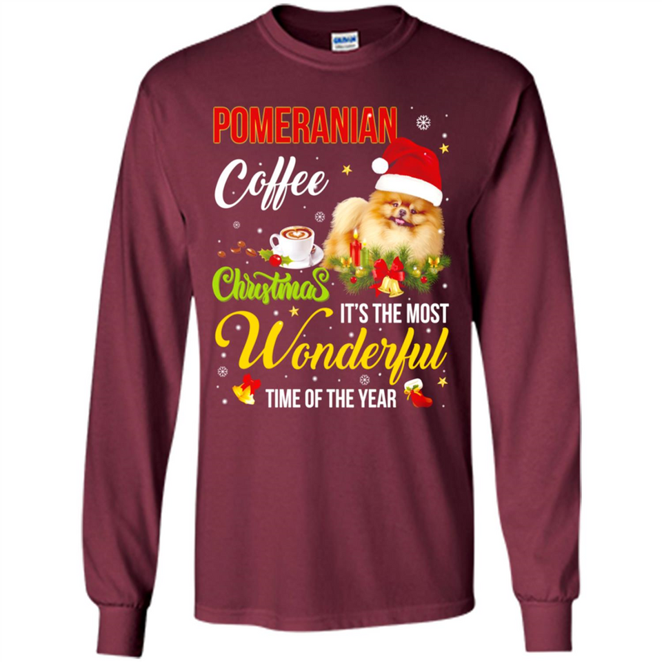Pomeranian Coffee Wonderful Christmas