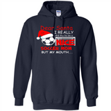 Dear Santa I Really Did Try To Be A Nice Soccer Mom Sweatshirt - Hoodie