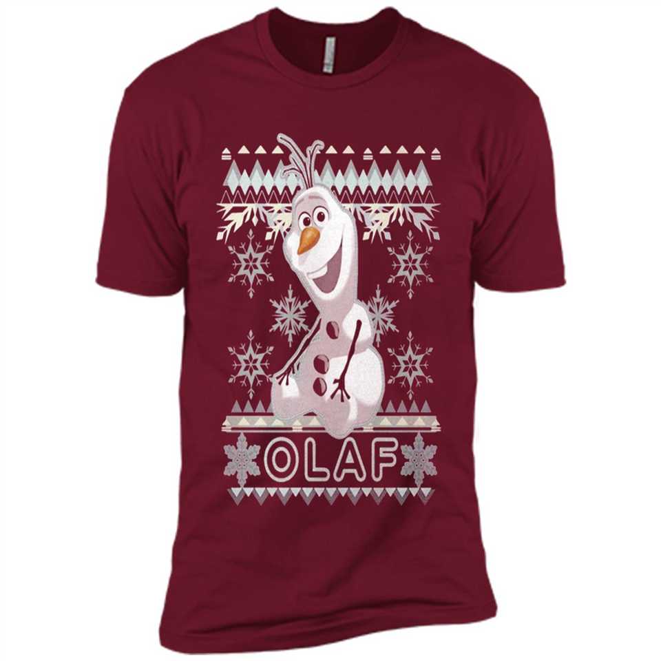 Olaf frozen ugly christmas sweater - Premium Short Sleeve T-Shirt