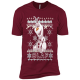 Olaf frozen ugly christmas sweater - Premium Short Sleeve T-Shirt