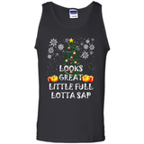 Looks Great Little Full Lotta Sap Funny Christmas Tree Mug PINGPONG - Tank Top