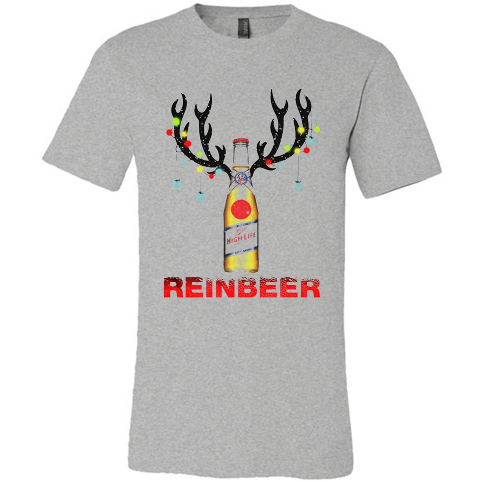 Miller High Life beer reinbeer Christmas - Canvas Unisex T-Shirt