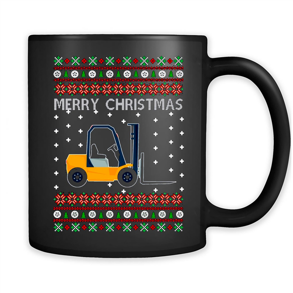 Merry Christmas Forklift ugly sweatshirt PINGPONG