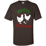 Christmas Chicken Shirt Santa Hens Lover Funny Farmer Gift - Shirt