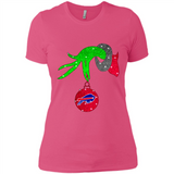 GRINCH HAND HOLDING BUFFALO BILLS GLITTER CHRISTMAS PINGPONG