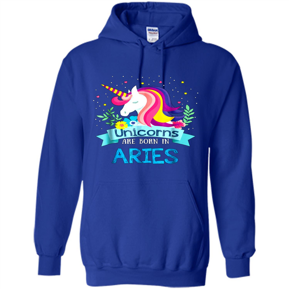 Unicorns are born in Aries Birthday Rainbow Gift Custom Ultra Cotton