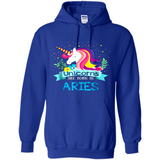 Unicorns are born in Aries Birthday Rainbow Gift Custom Ultra Cotton