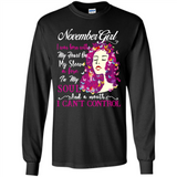 November Butterfly Girl - Long Sleeve T-Shirt