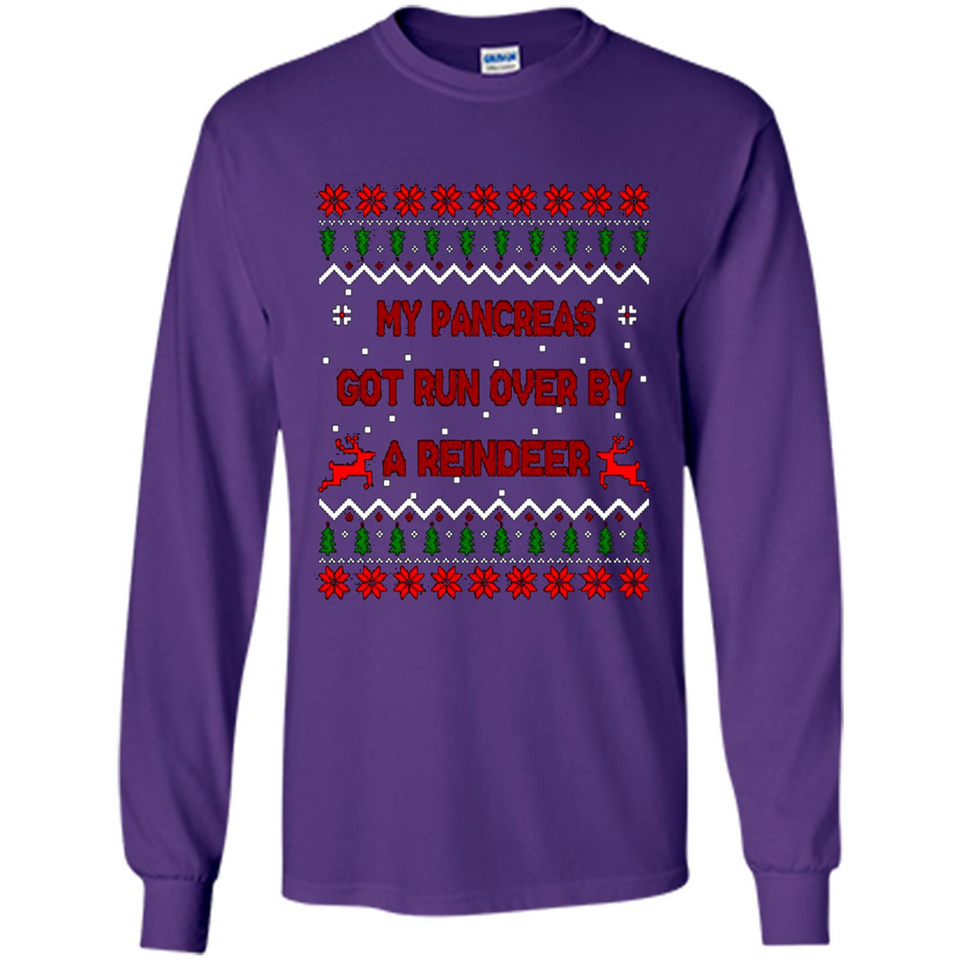 My Pancreas Got Run Over By A Reindeer Diabetes Christmas sweater PINGPONG
