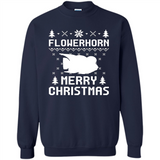 Flowerhorn Christmas T-shirt, Ugly Christmas Sweater - Sweatshirt