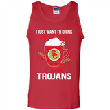 I Just Want To Drink Hot Chocolate & Watch USC Trojans Ugly Christmas Sweater PINGPONG
