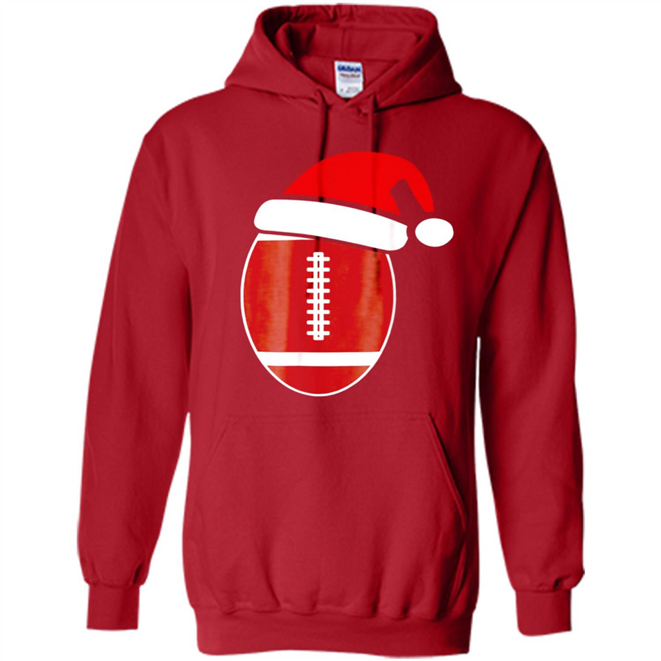 Christmas Football Shirt - Football Santa Hat Christmas