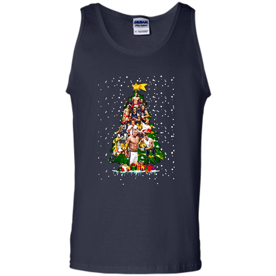 J.J. Watt Christmas Tree ugly sweater PINGPONG