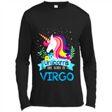 Unicorns are born in Virgo Birthday Rainbow Gift Ladies Custom