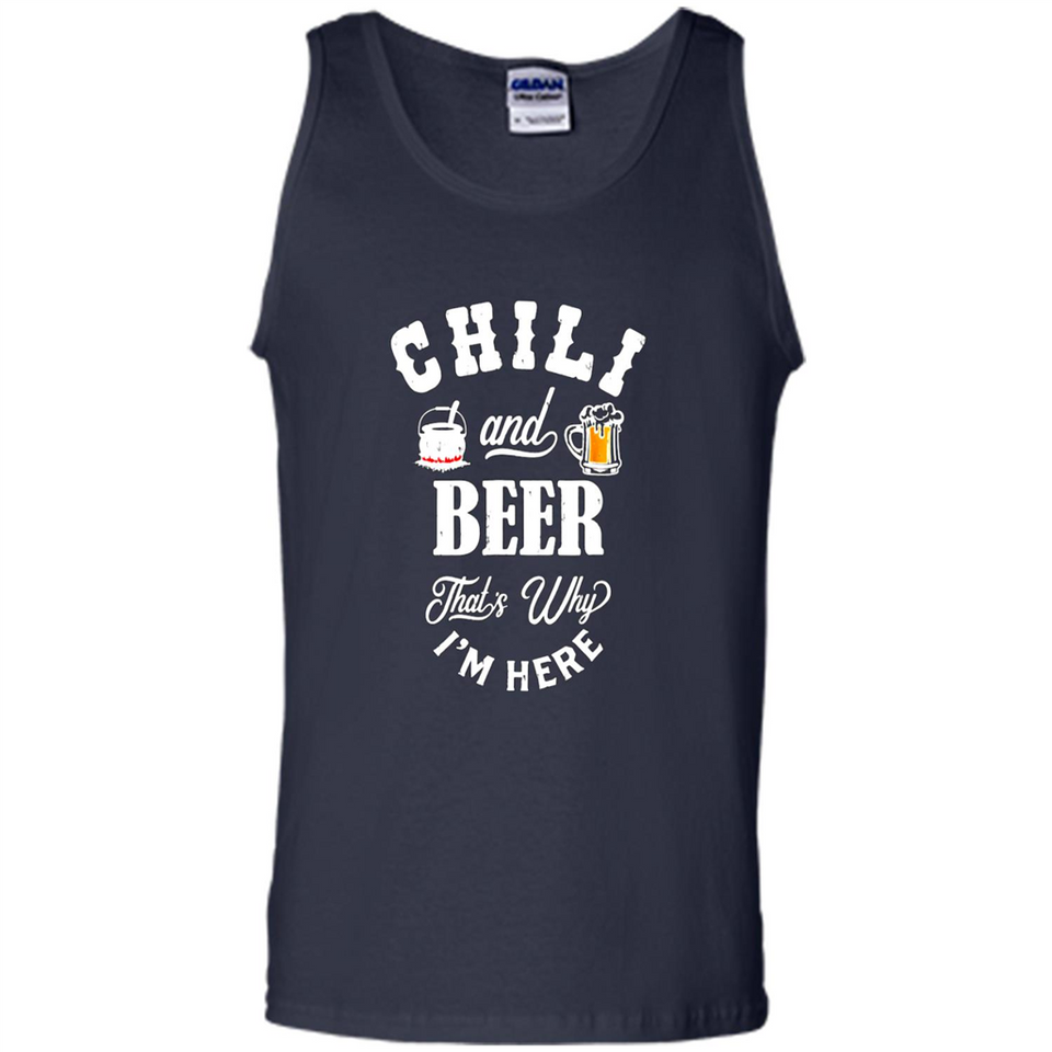 Chili Cookoff Funny T-shirt Chili And Beer - Tank Top