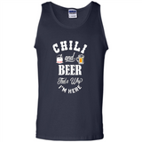 Chili Cookoff Funny T-shirt Chili And Beer - Tank Top
