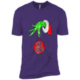 Christma Season With Green Grinch Hand Be Kind - Premium Short Sleeve T-Shirt