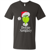 Santa Grinch Define Naughty Christmas Sweatshirt - Men's V-Neck