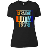 Retro Straight Outta 1978 40 Years Old - Ladies' Boyfriend T-Shirt