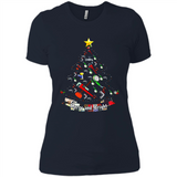 Merry And Bright Plumber Christmas Tree Shirt PINGPONG - Ladies' Boyfriend T-Shirt