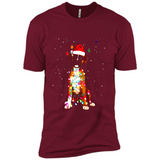 Christmas Lights Boxer Dog Funny Xmas Sweatshirt - Premium Short Sleeve T-Shirt