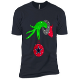 GRINCH HAND HOLDING DALLAS COWBOYS GLITTER CHRISTMAS PINGPONG