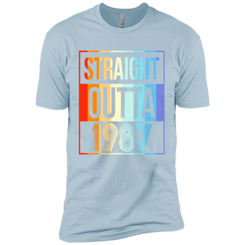 Retro Straight Outta 1987 31 Years Old - Premium Short Sleeve T-Shirt