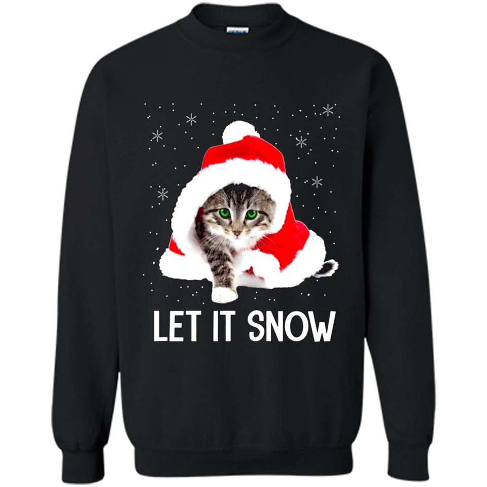 Let It Snow Cat Christmas sweater PINGPONG