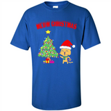 Meow merry christmas- cat and pine merry christmas - Shirt