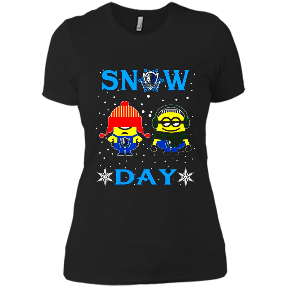 Snow Day Shirt For Dallas Mavericks Vs Minion Fans pingpong