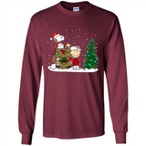 Arizona Cardinals Snoopy The Peanuts Movie Christmas Football Super Bowl pingpong - Long Sleeve T-Shirt