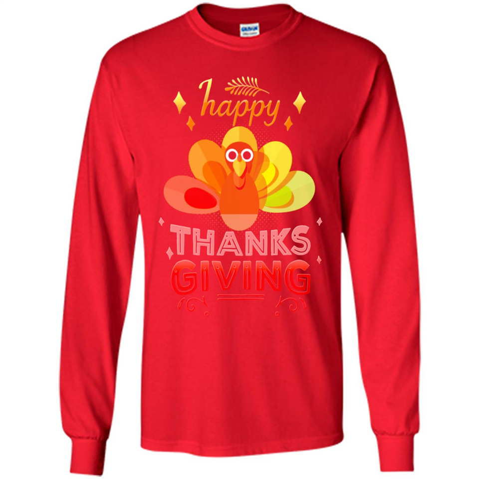Happy Thanksgiving Turkey Day Colorful Cute