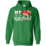 Tampa Bay Buccaneers Football My Heart is on that Field - Hoodie