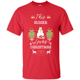 This Singer Loves Christmas Tree Shirt with Snowman