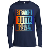 Retro Straight Outta 1984 34 Years Old - Canvas Long Sleeve T-Shirt