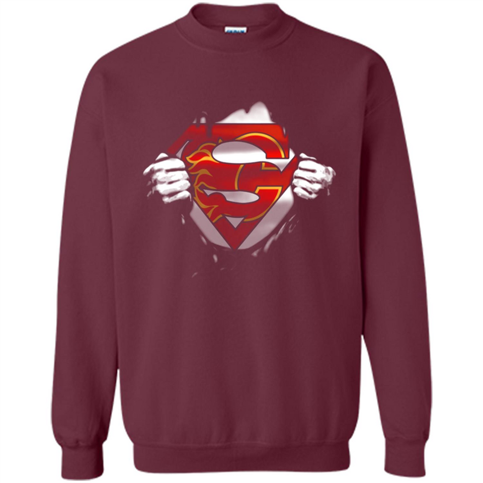 Calgary Flames And Superman Fans - Sweatshirt