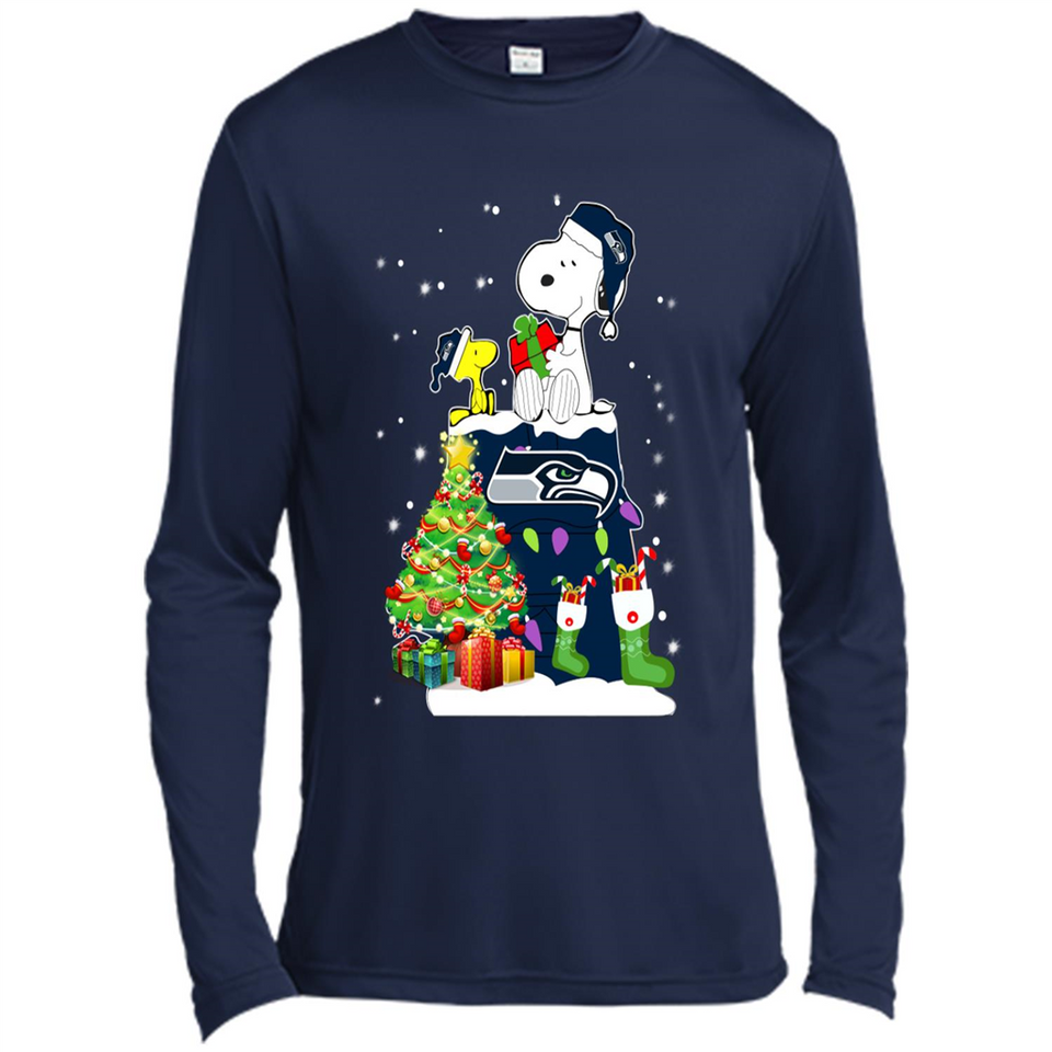 SEATTLE SEAHAWKS SNOOPY & WOODSTOCK CHRISTMAS