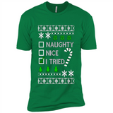 Naughty Nice I Tried Christmas sweatshirt PINGPONG