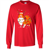 Christmas Lights Shetland Sheepdog Wearing Santa Hat Funny Xmas Mug - Long Sleeve T-Shirt