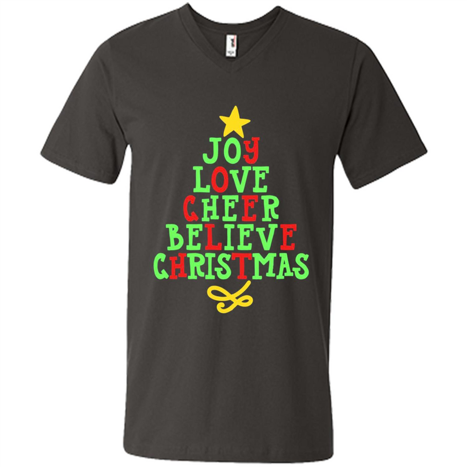 Joy Love Cheer Believe Christmas Tree