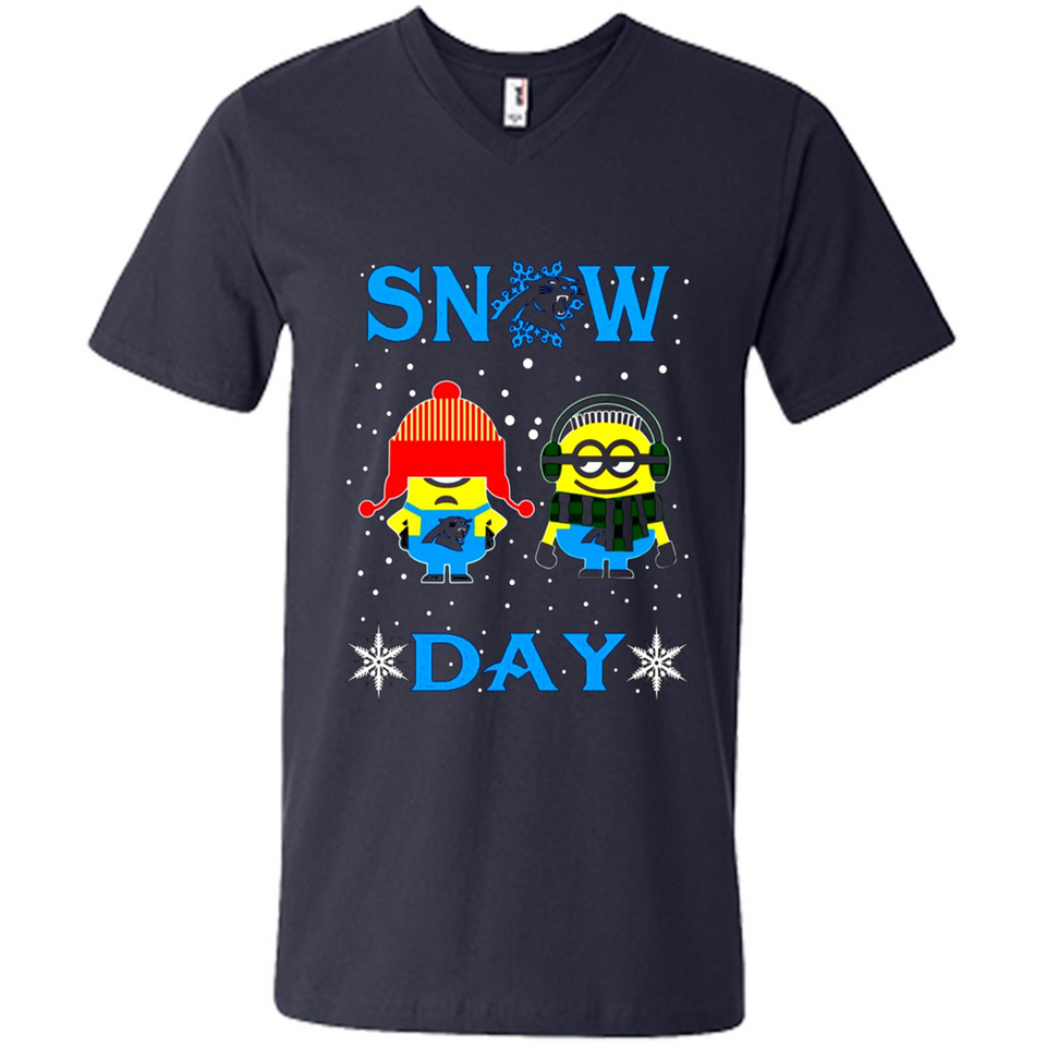 Snow Day Shirt For Carolina Panthers Vs Minion Fans pingpong