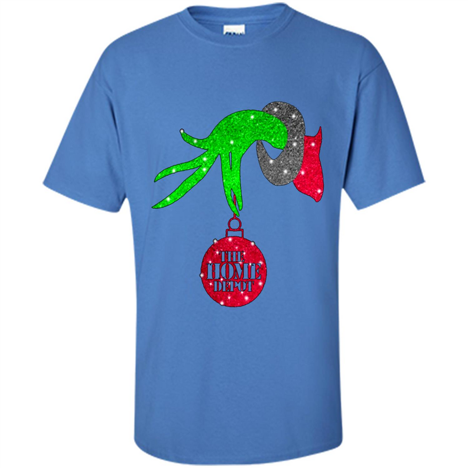 GRINCH HAND HOLDING HOMEDEPOT GLITTER CHRISTMAS PINGPONG