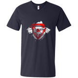 Boston Red Sox And Superman Fans - Men's V-Neck