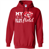 Georgia Bulldogs Football My Heart is on that Field - Hoodie