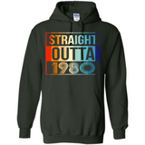 Retro Straight Outta 1980 38 Years Old - Hoodie