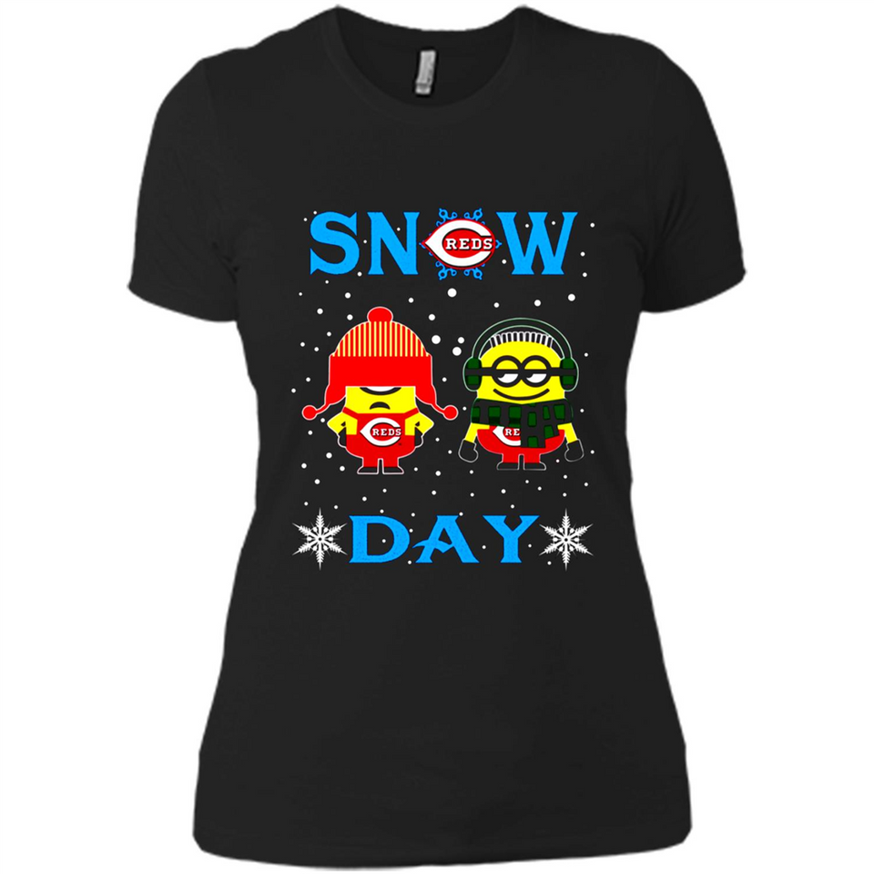 Snow Day Shirt For Cincinnati Reds Vs Minion Fans pingpong