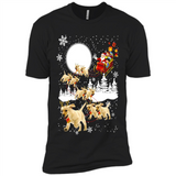 Christmas Santa Golden Retriever Sleigh For Labrador Retriever