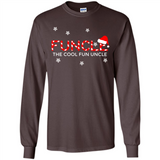 Mens Christmas Funcle The Cool Fun Uncle Definition Xmas - Long Sleeve T-Shirt