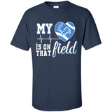 Detroit Lions Football My Heart is on that Field - Shirt