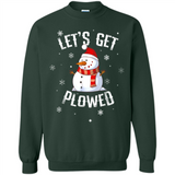 Let's Get Plowed Funny Christmas Snowman - Sweatshirt